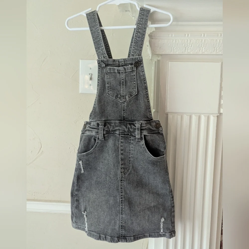 Little‎ Bipsy | Graywash Denim Overall Dress